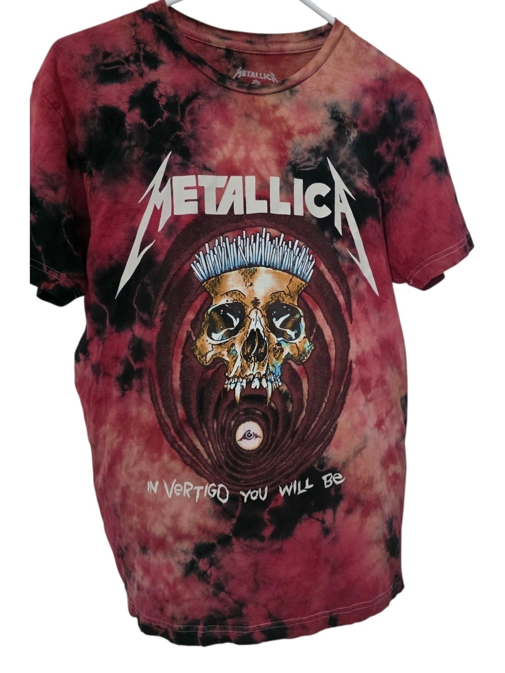 Metallica Red Tie-Dye Graphic Tee Medium